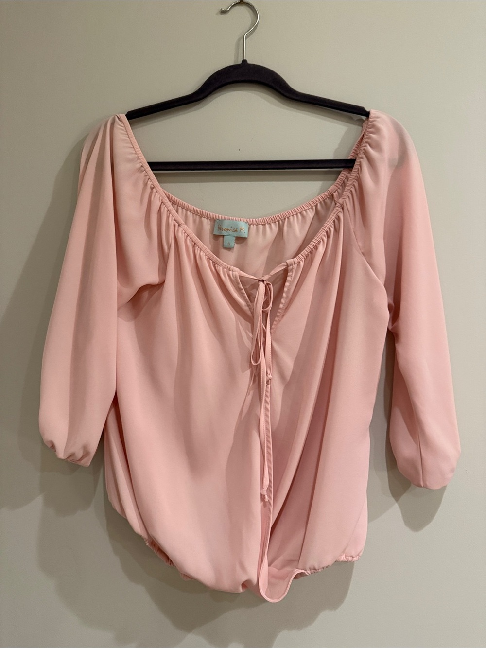 Veronica M - Elevated Pink Peasant Blouse